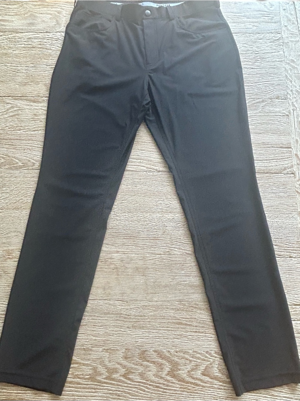 PGA Tour Men's Black Performance Chinos